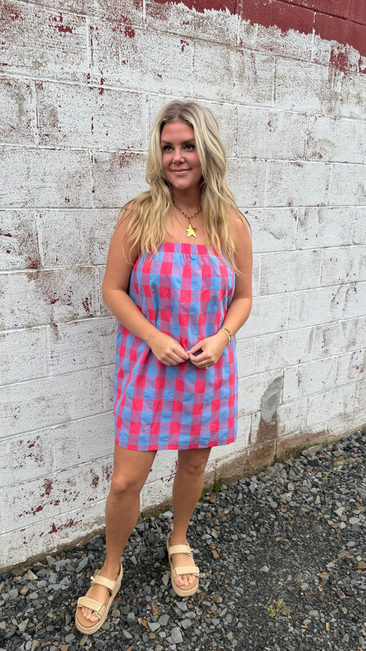 Playful Plaid Dress