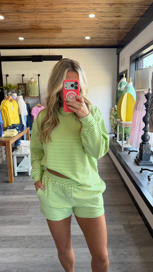 Tanner Striped Set - Shorts
