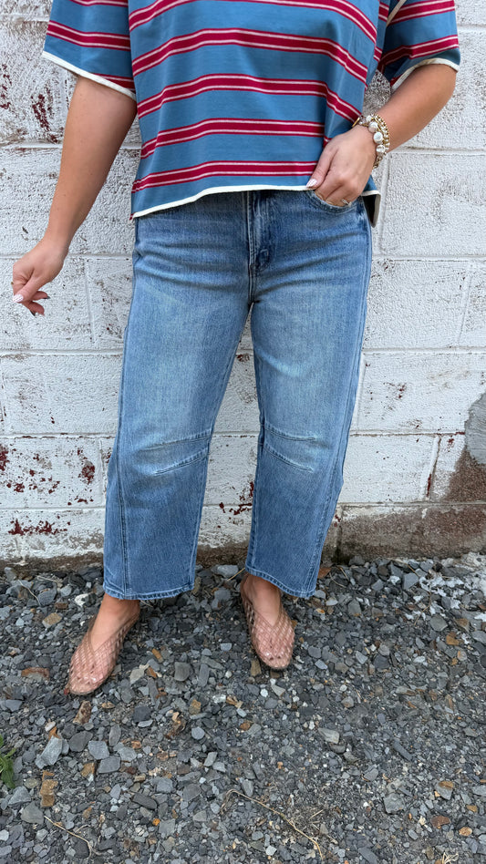 Curve Appeal Barrel Jeans