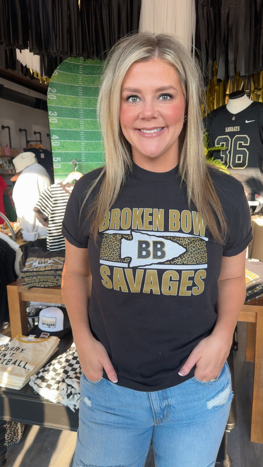 Broken Bow Savages Leopard Tee