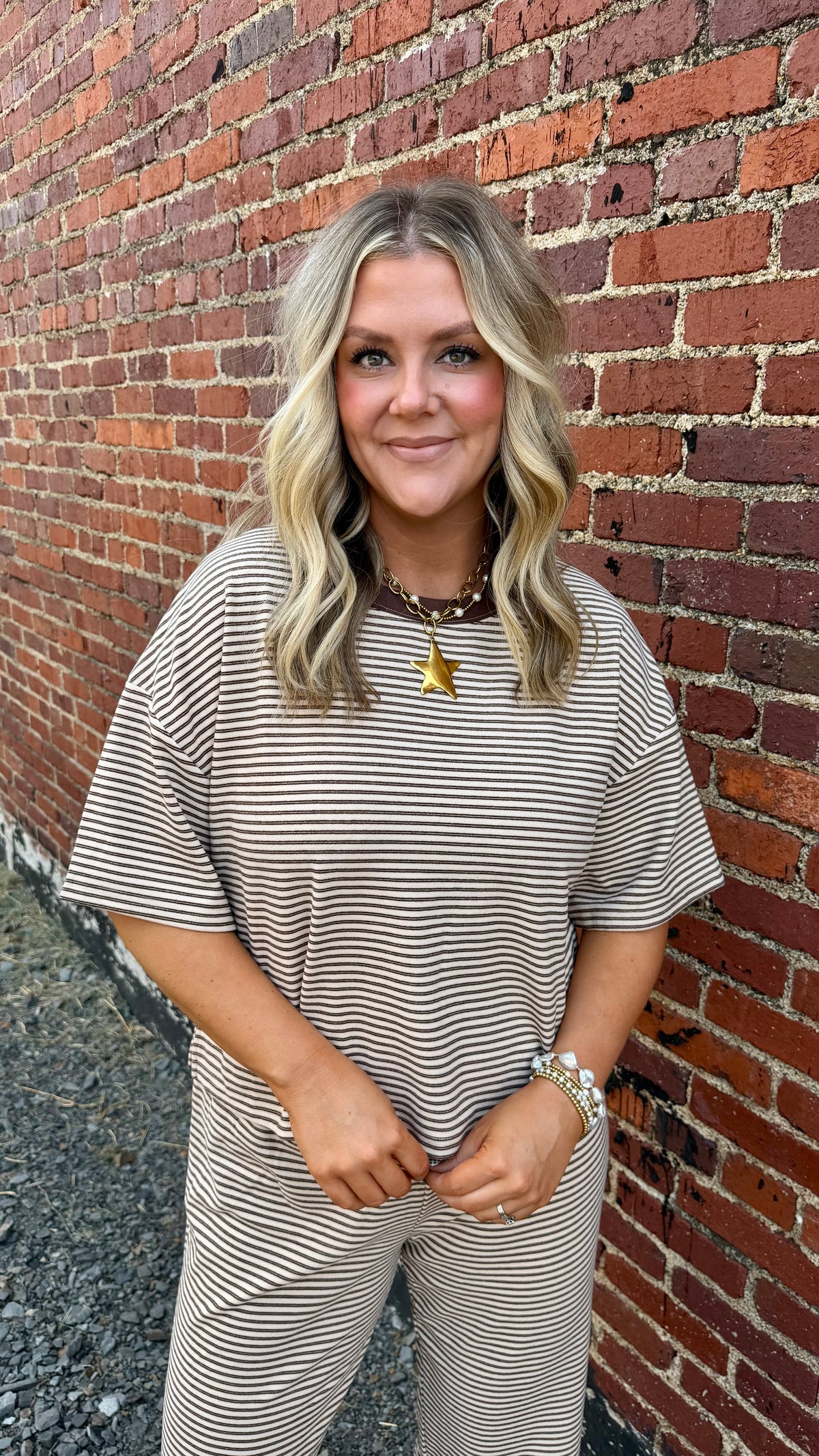 Cinnamon Striped Top