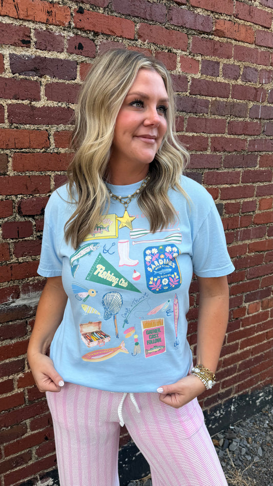 Fishing Club Match Box Tee