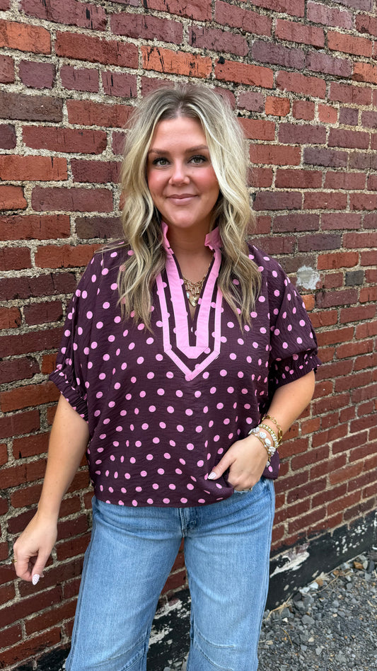 Precious In Polka Dots - Wine