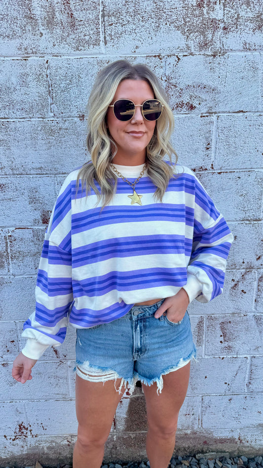 Sassy Striped Pullover