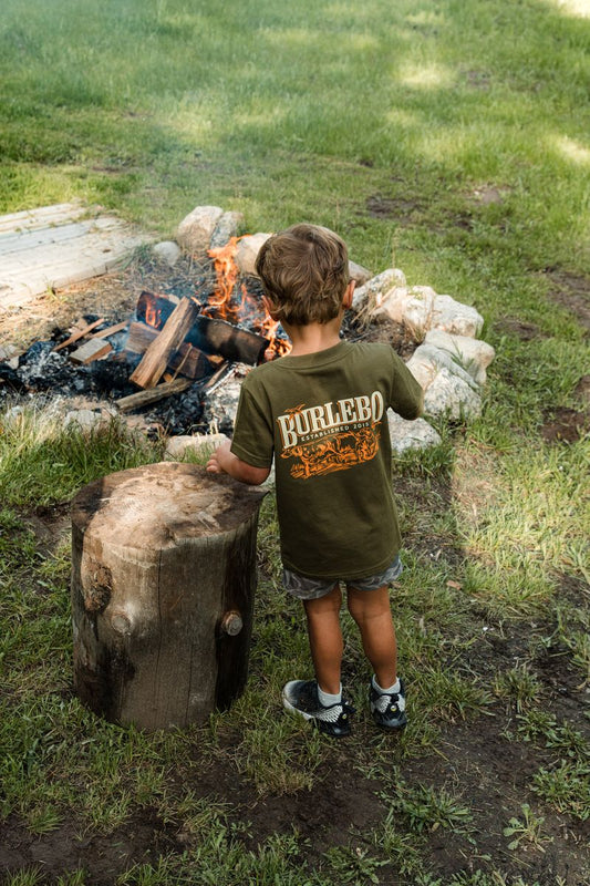 Burlebo Youth Hunting Dogs Tee - Green