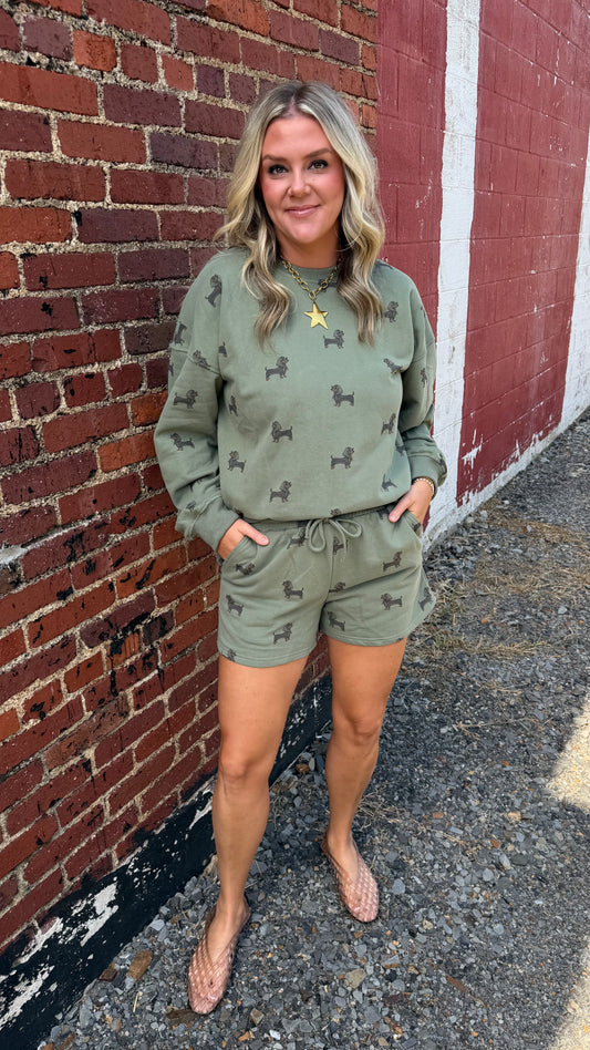 Puppy Love Sweat Shorts