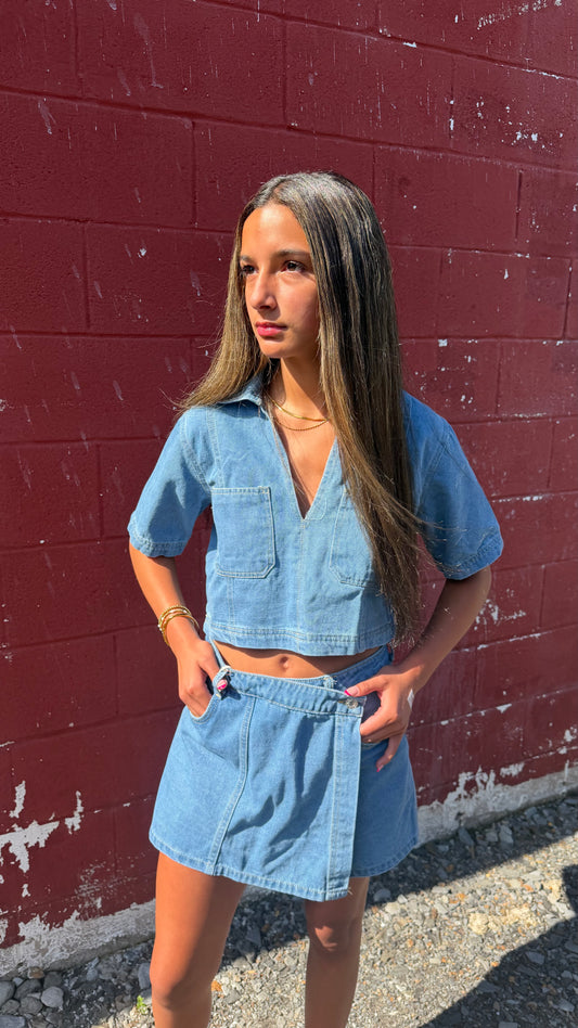 Denim Dreams Skort