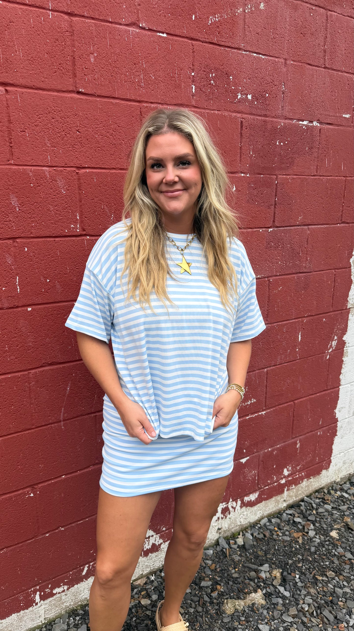 The Everyday Striped Top - Blue