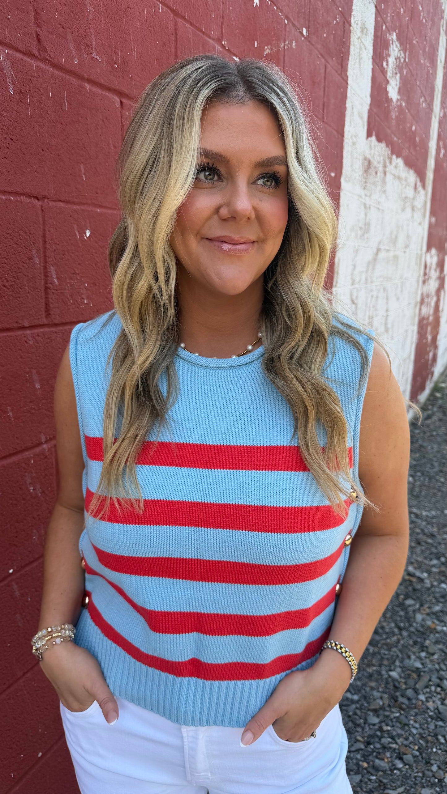 Glamour Girl Striped Top