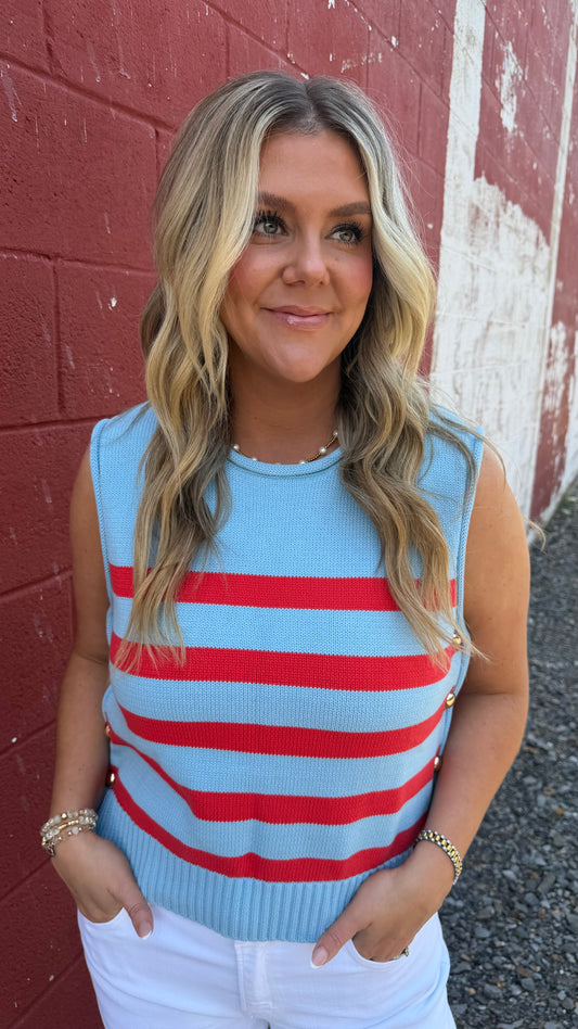 Glamour Girl Striped Top