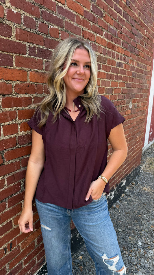 Plum Elegance Top