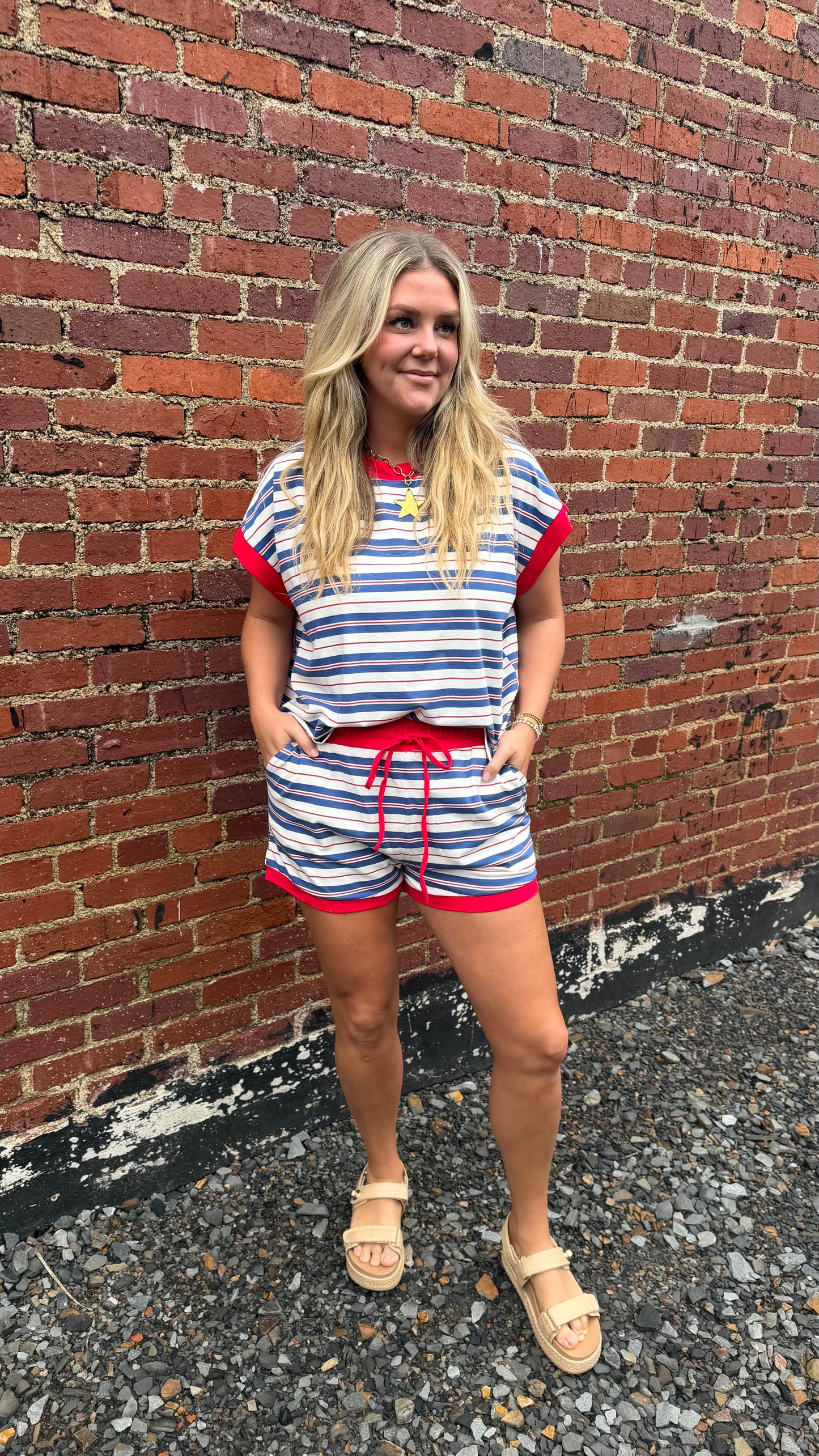 Old Glory Striped Set - Blue