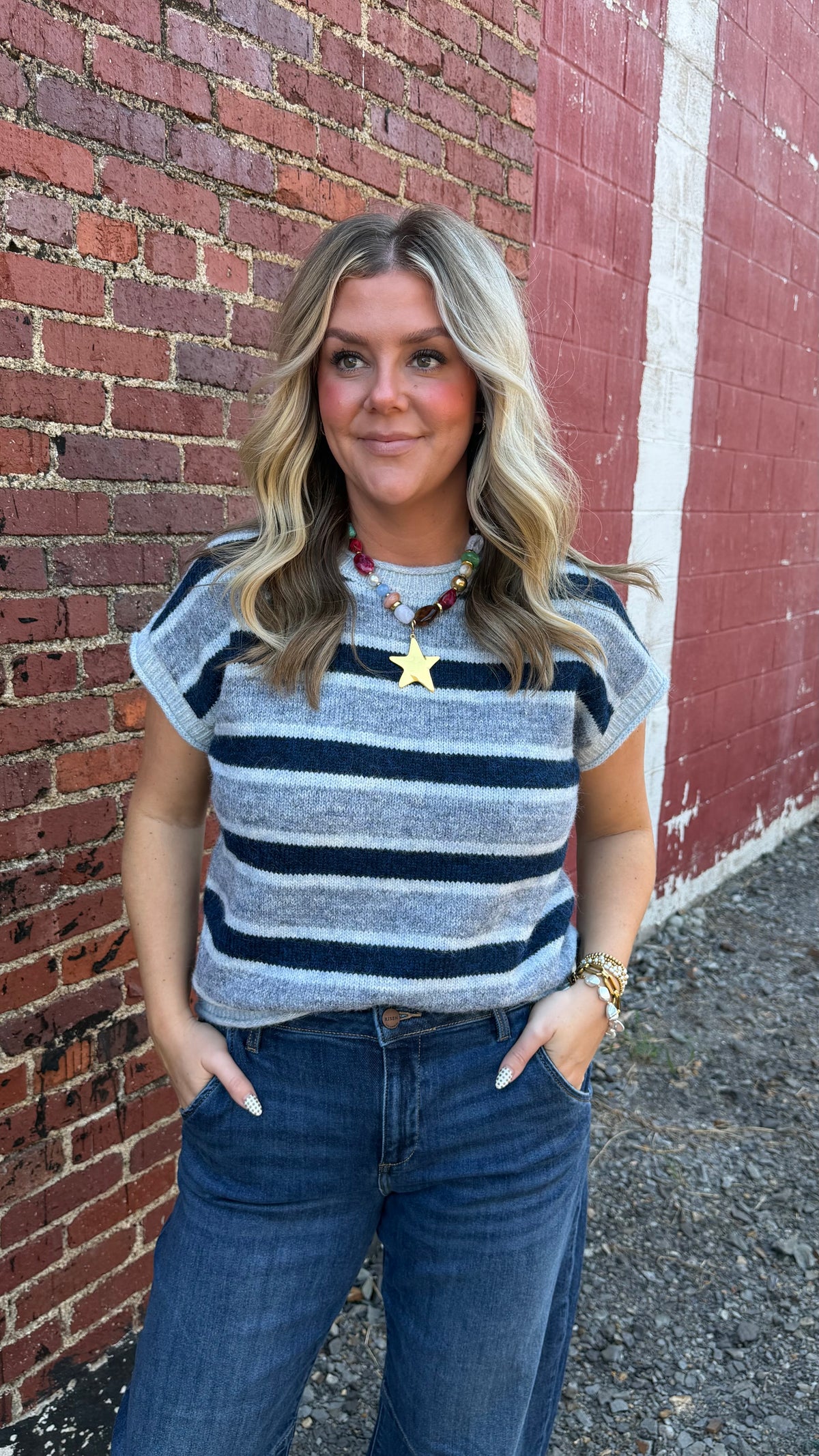 Blue Ridge Striped Top