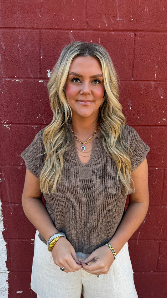 Sophie Split Neck Top