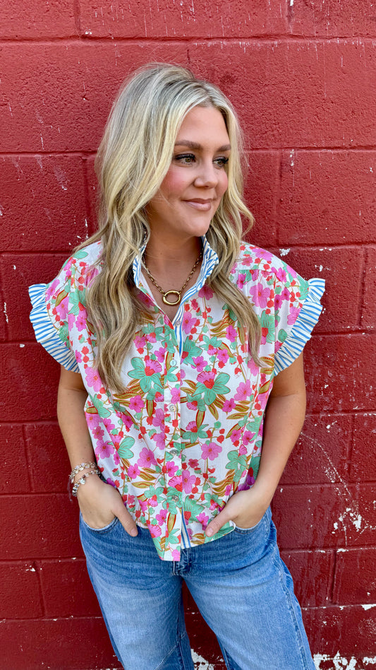 Floral Fields Top