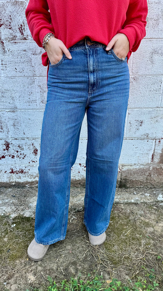 Minda High Rise Wide Leg Jeans
