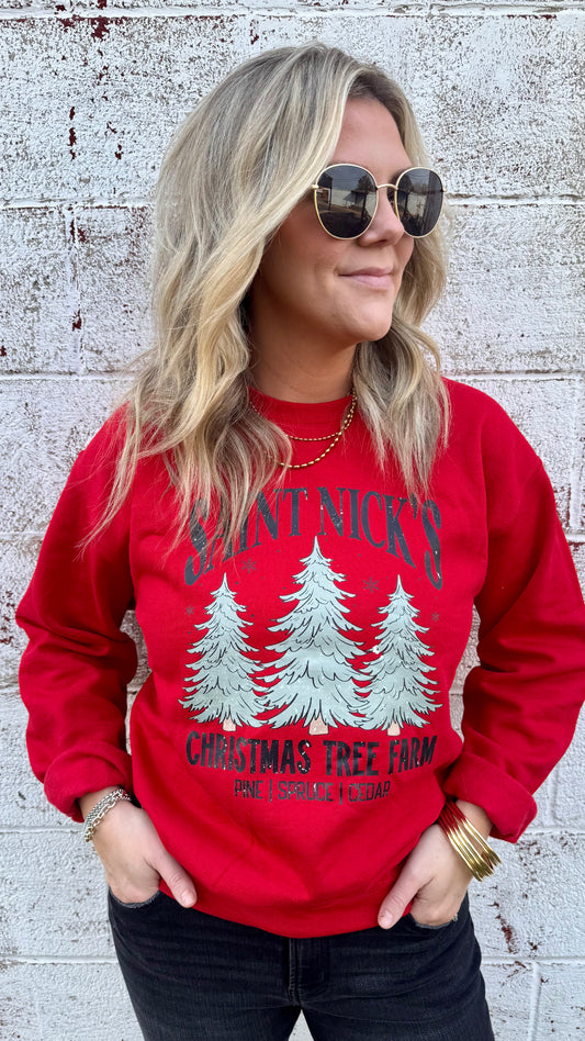 Saint Nicks Tree Farm Sweatshirt