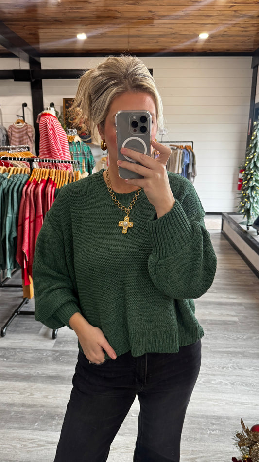 Bella Balloon Sleeve - Green