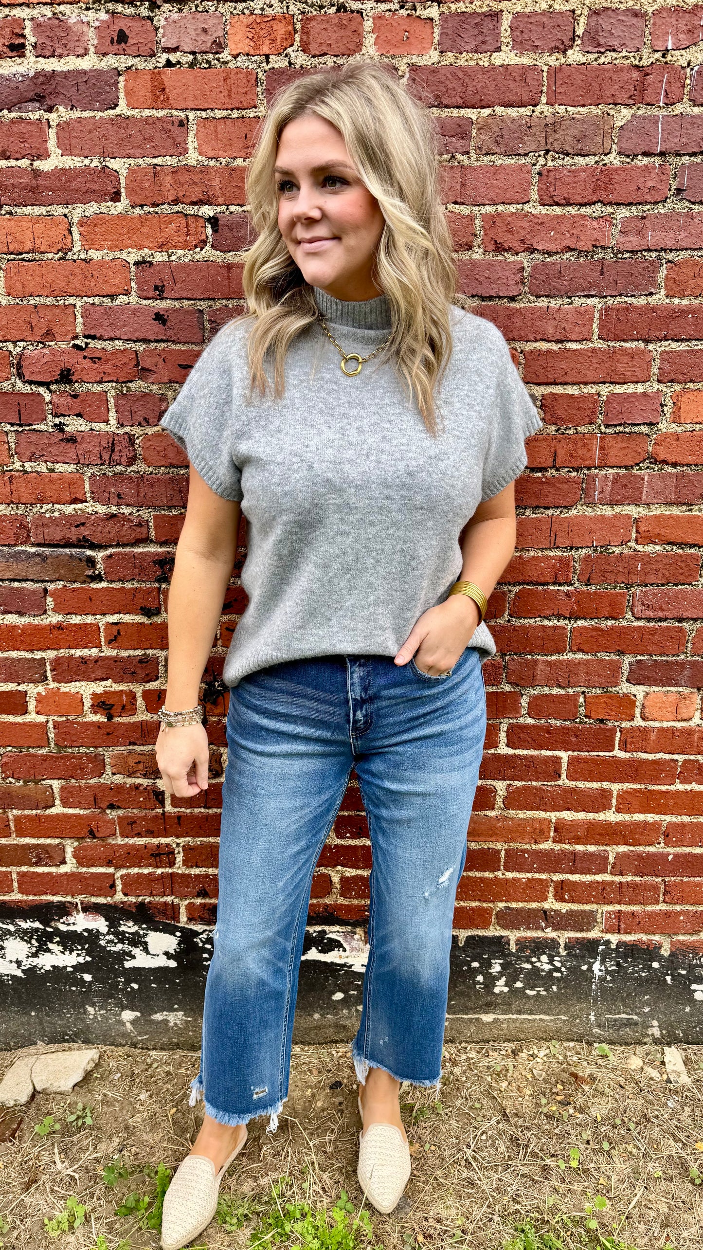 Margo High Rise Crop Straight Jean