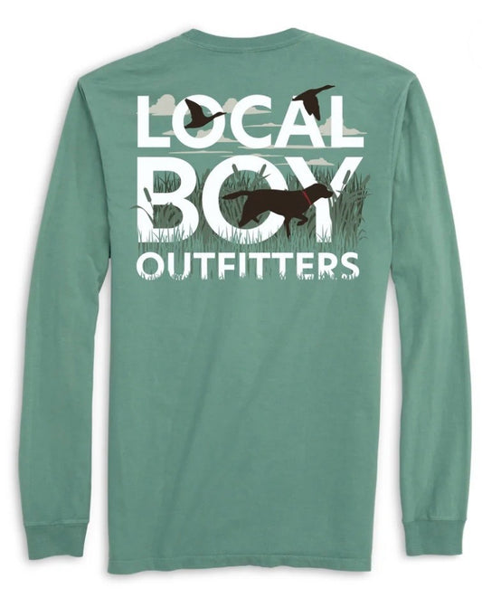 Local Boy Youth Text & Tail Long Sleeve