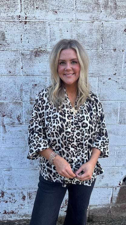 Leopard Print Blouse