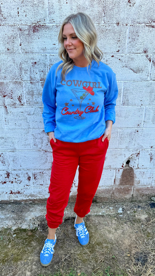 Jordi Fleece Jogging Pants - Red