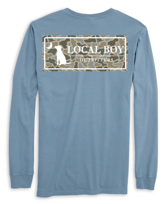 Local Boy Youth Sand Dog & Moon Camo Long Sleeve