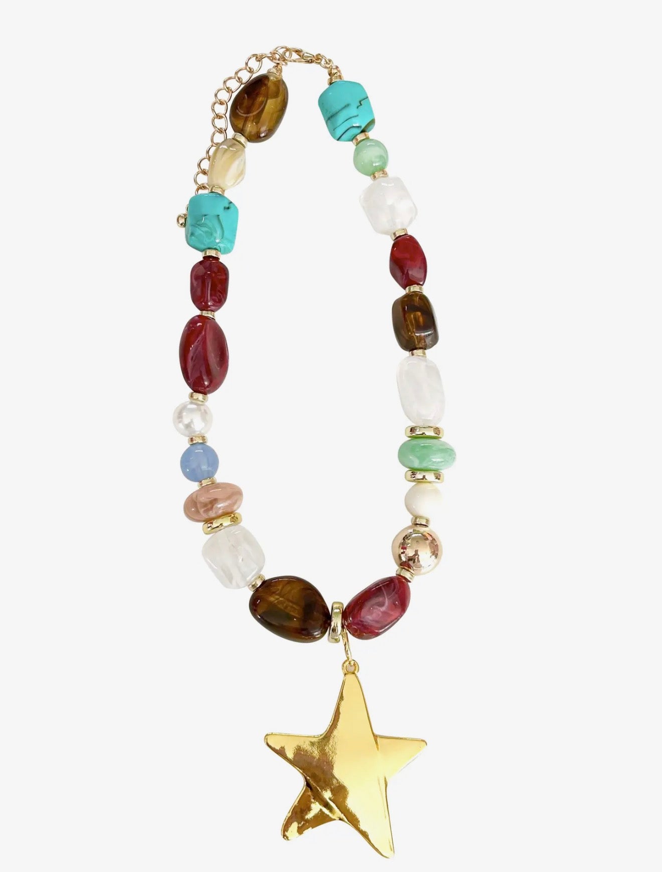 Reese Beaded Star Necklace