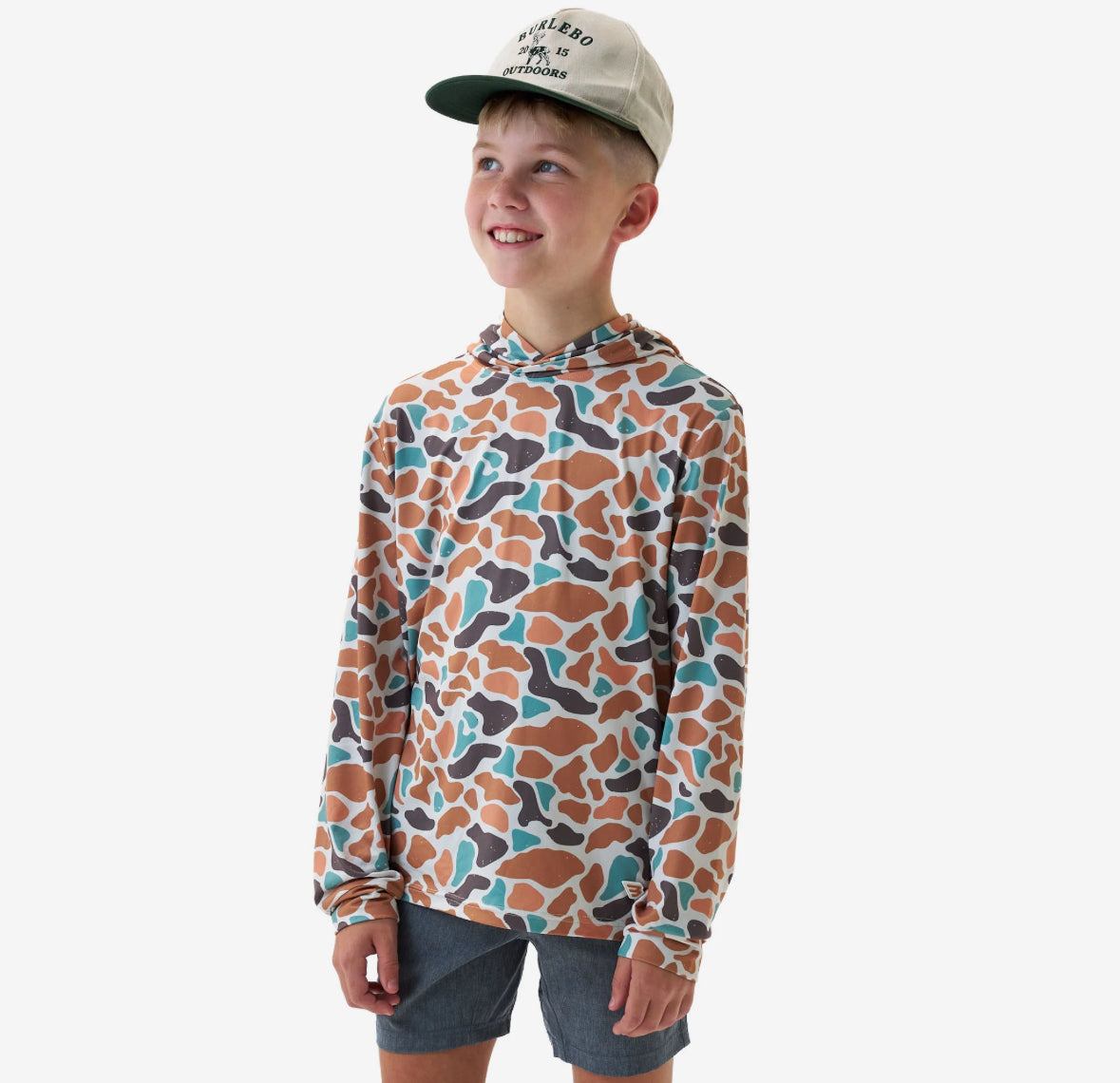Burlebo Youth Performance Hoodie - Bayside Camo