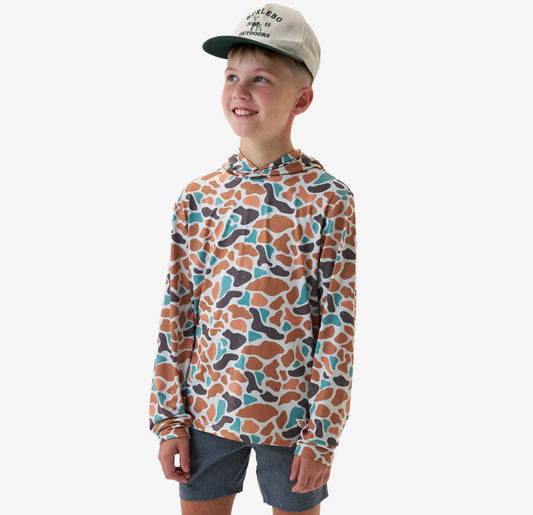 Burlebo Youth Performance Hoodie - Bayside Camo