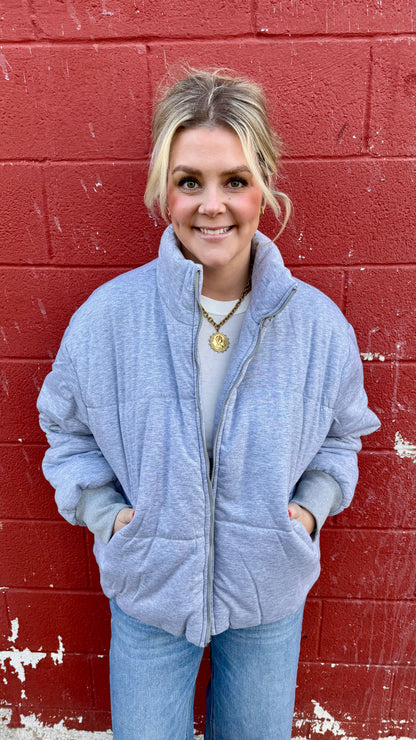 Jersey Puffer Jacket