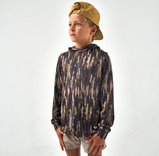 Burlebo Youth Performance Hoodie - Midland Camo