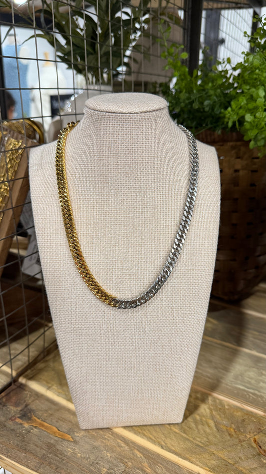 Two Tone Chain Necklace