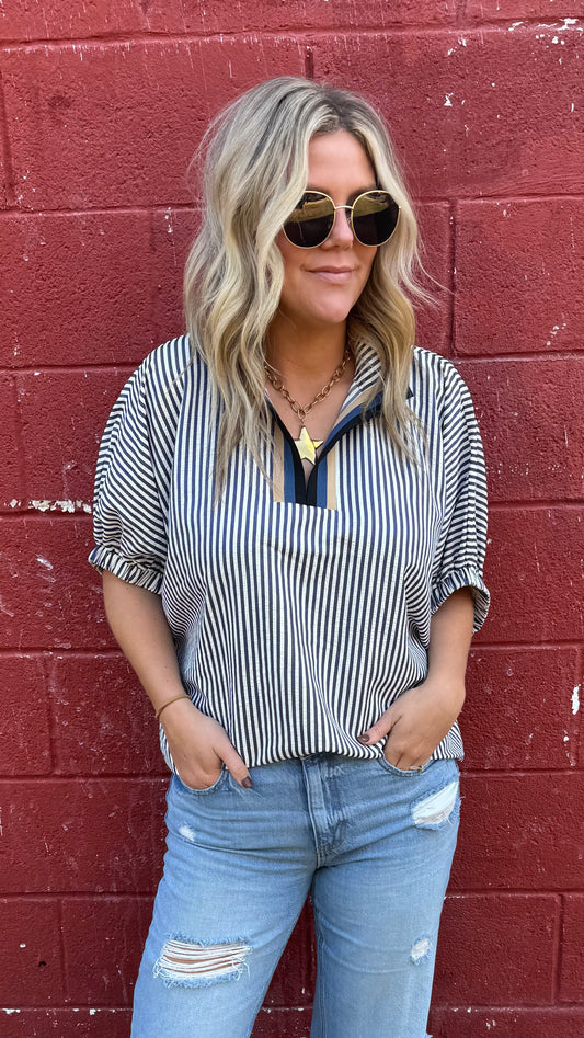 Shelly Striped Top