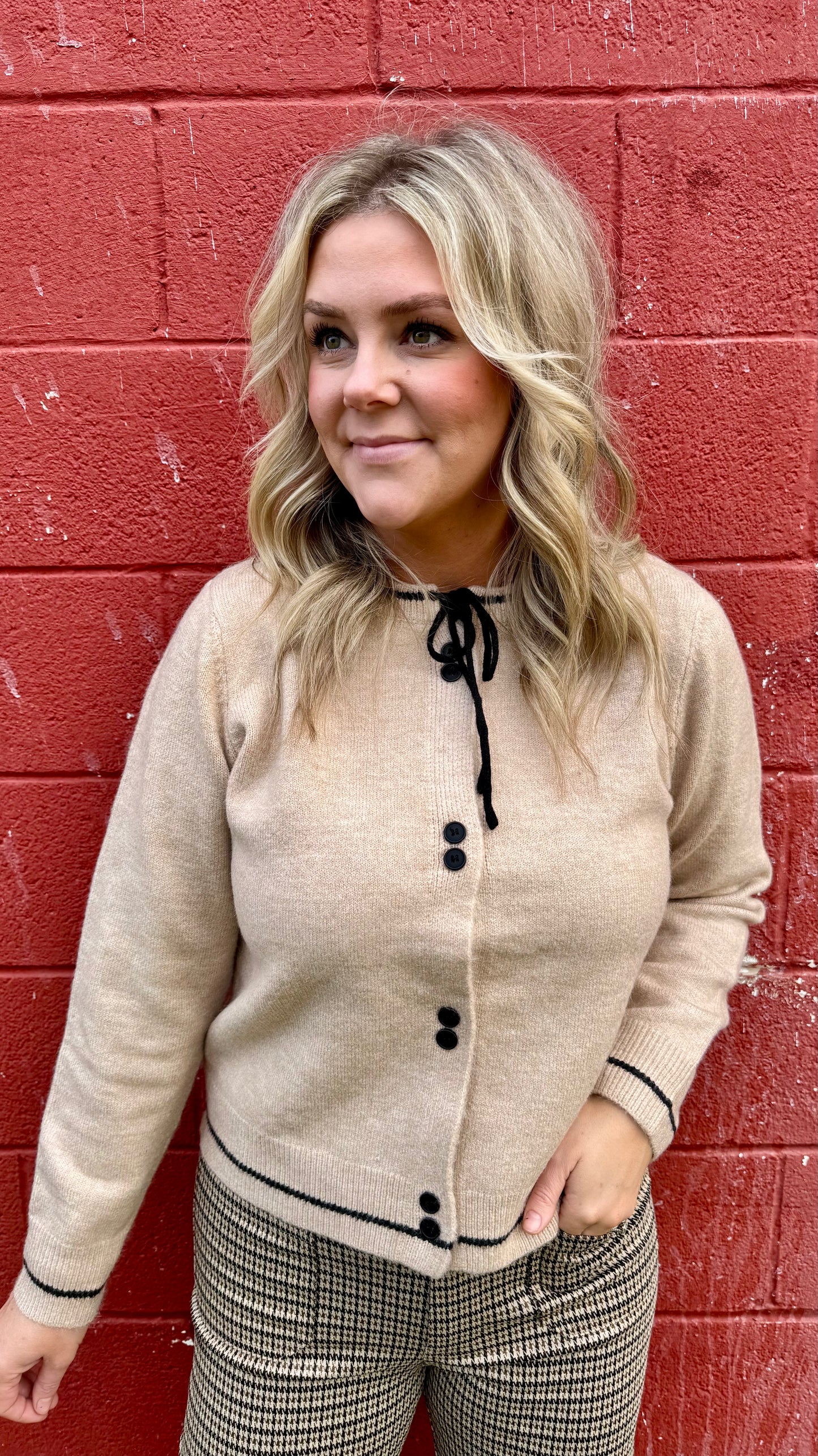 Connie Bow Tie Cardigan