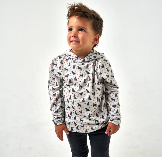 Burlebo Youth Performance Hoodie - Ducks & Dogs