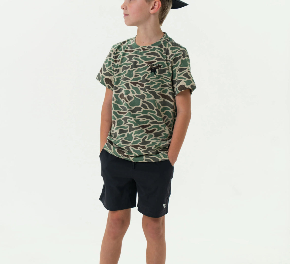 Burlebo Youth Athletic Short - Heather Black