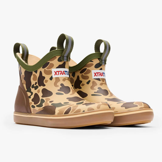 Xtratuf Kids' Mossy Oak® Duck Camo Ankle Deck Boot
