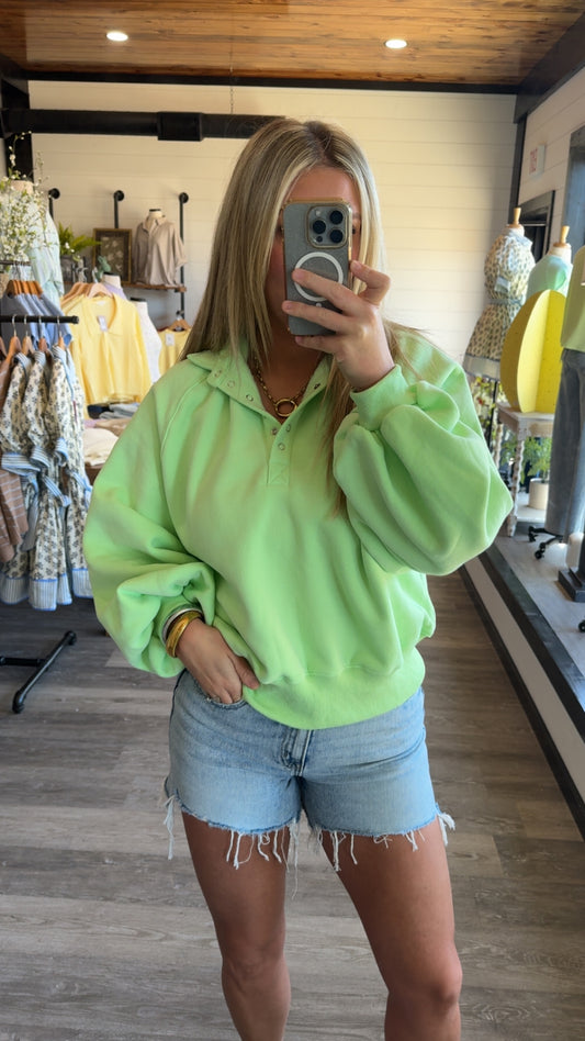 Lucky Lime Pullover