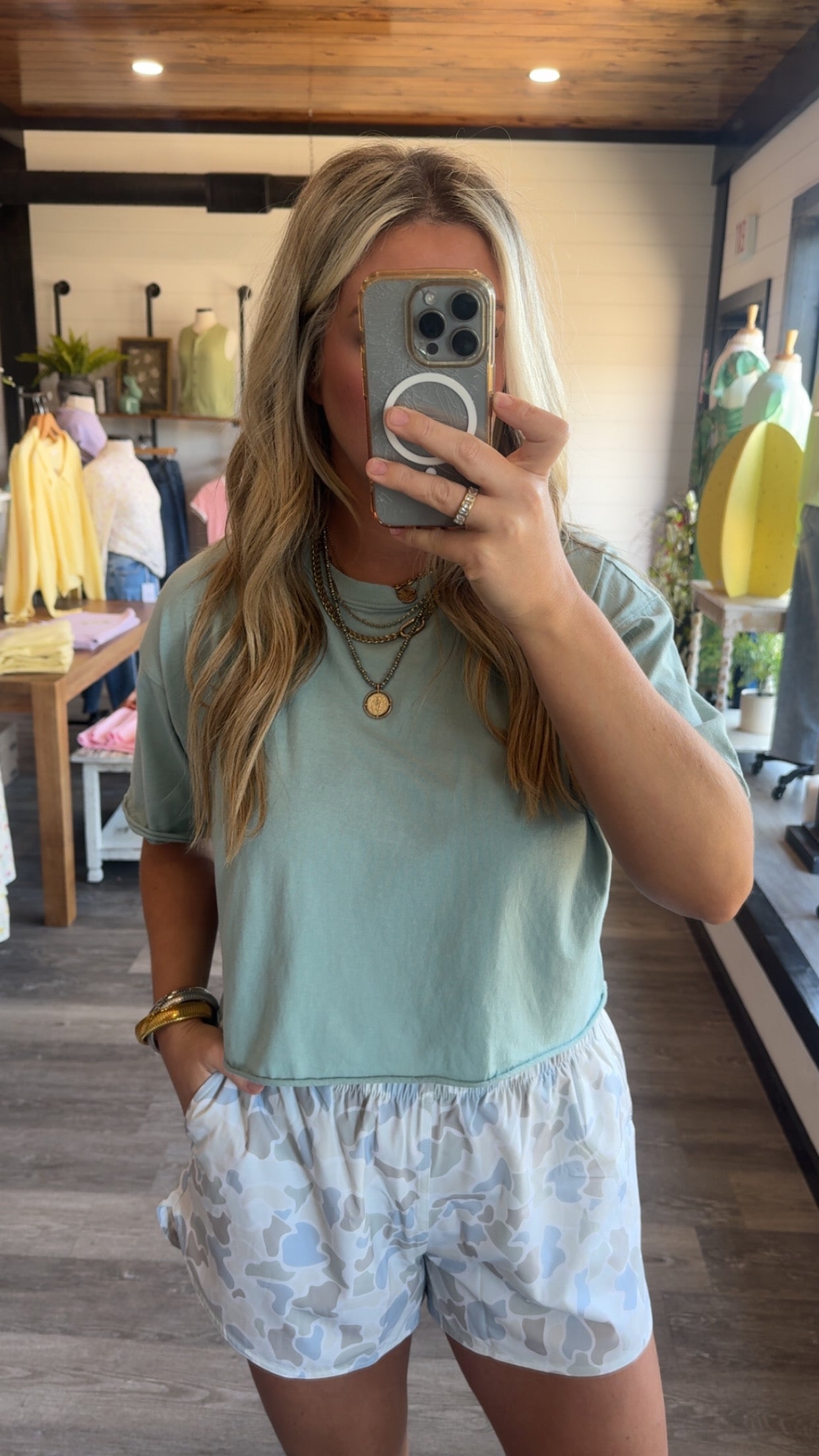 Local Girl Boxy Top - Jade