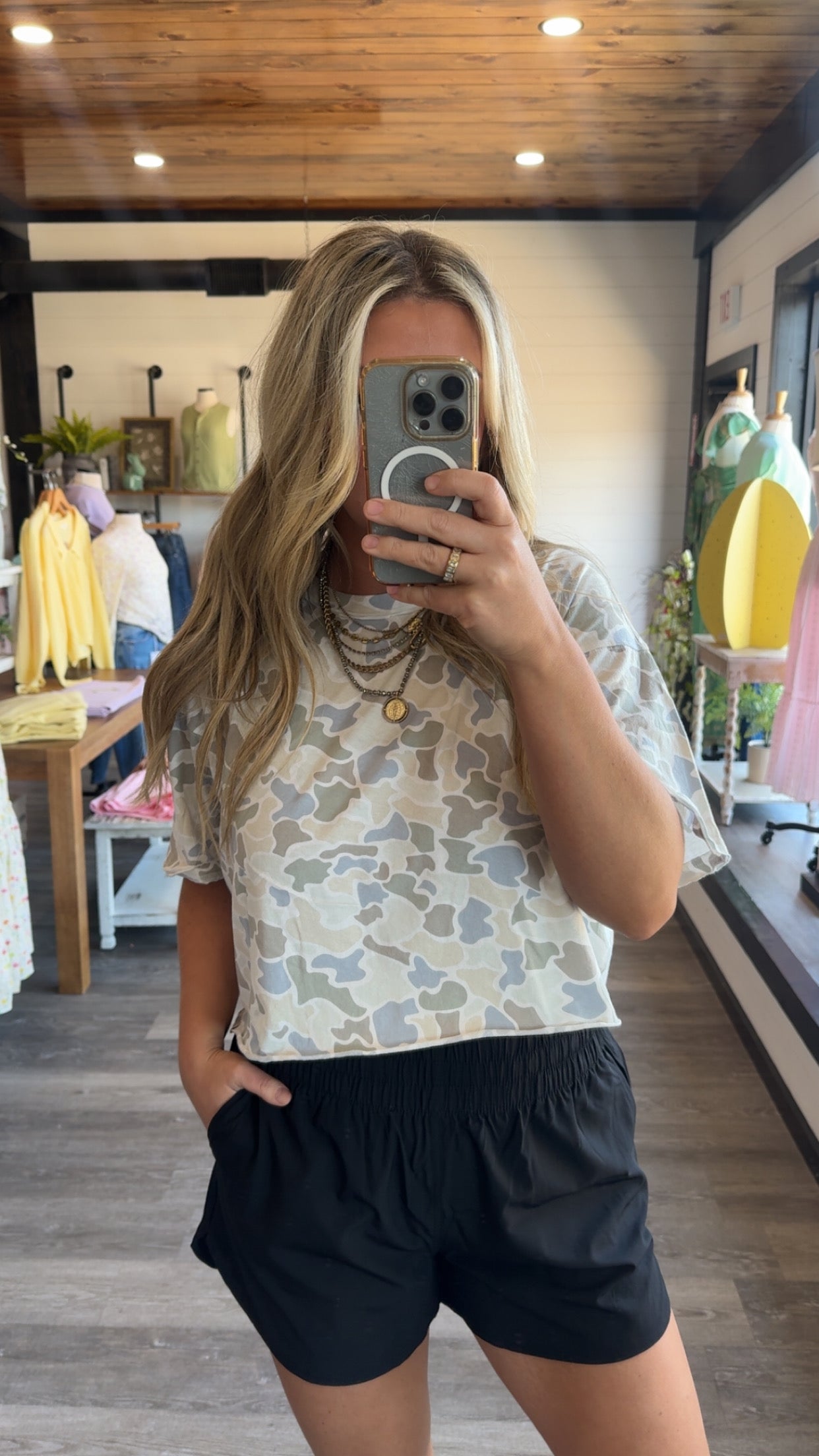 Local Girl Boxy Top - Saltwater