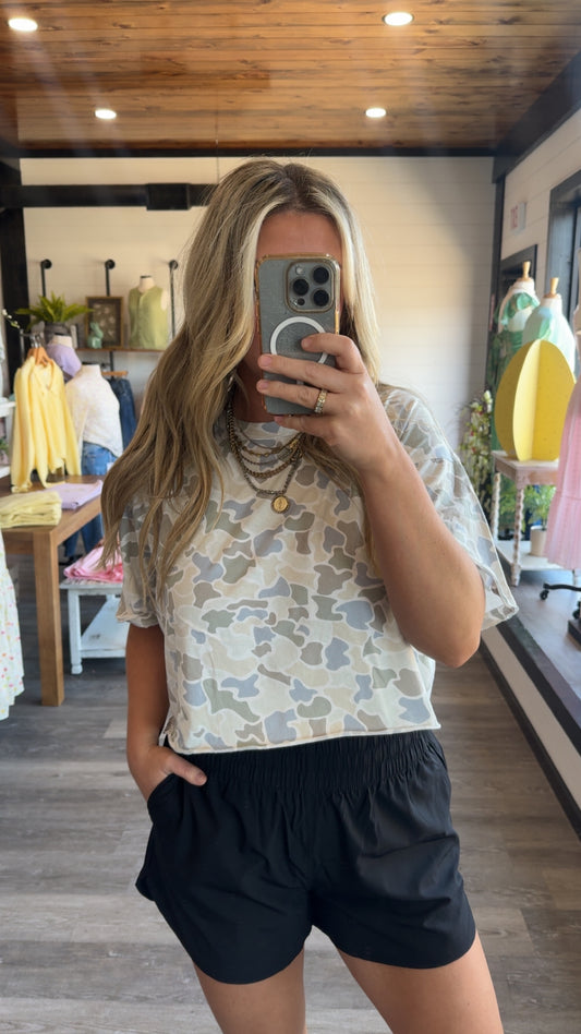 Local Girl Boxy Top - Saltwater