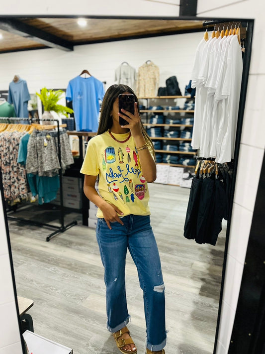 Coren Mid Rise Cuffed Jeans