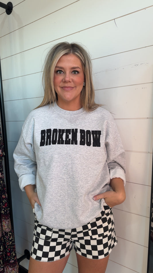 Broken Bow Black Glitter Sweatshirt