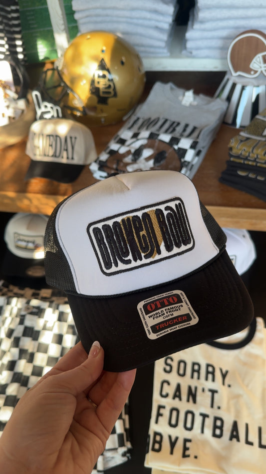 Broken Bow Gold Heart Hat