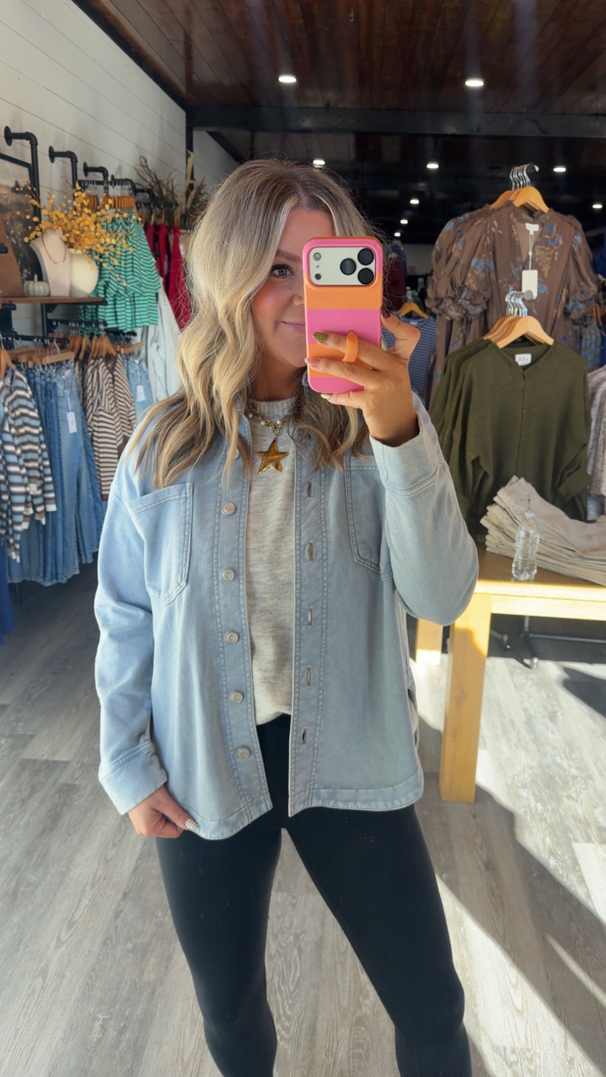 Acid Washed Shacket
