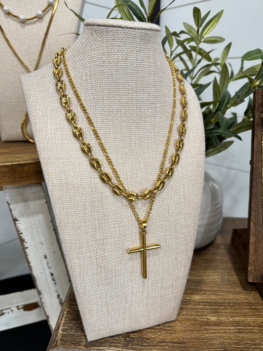 Large Cross Necklace
