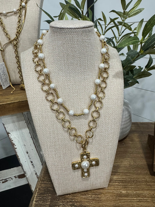 Pearl Beaded Necklace