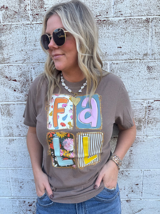 FALL Block Graphic Tee
