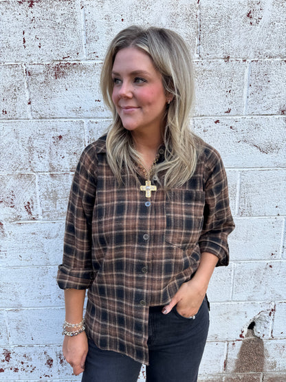 Mocha Muse Flannel